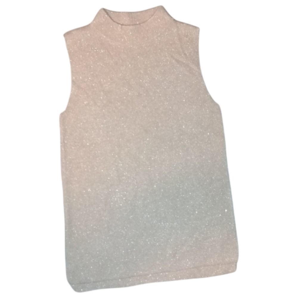 Banana Republic Cream Colored Sparkly Sleeveless Top . 👀😍